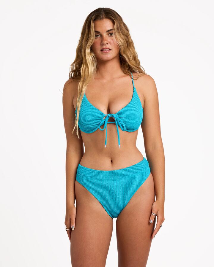 Image of Swimwear. Product name - Billabong Womens Summer High Drew D/Dd Bra Bikini Top Atlantis in Atlantis colour by brand - Billabong