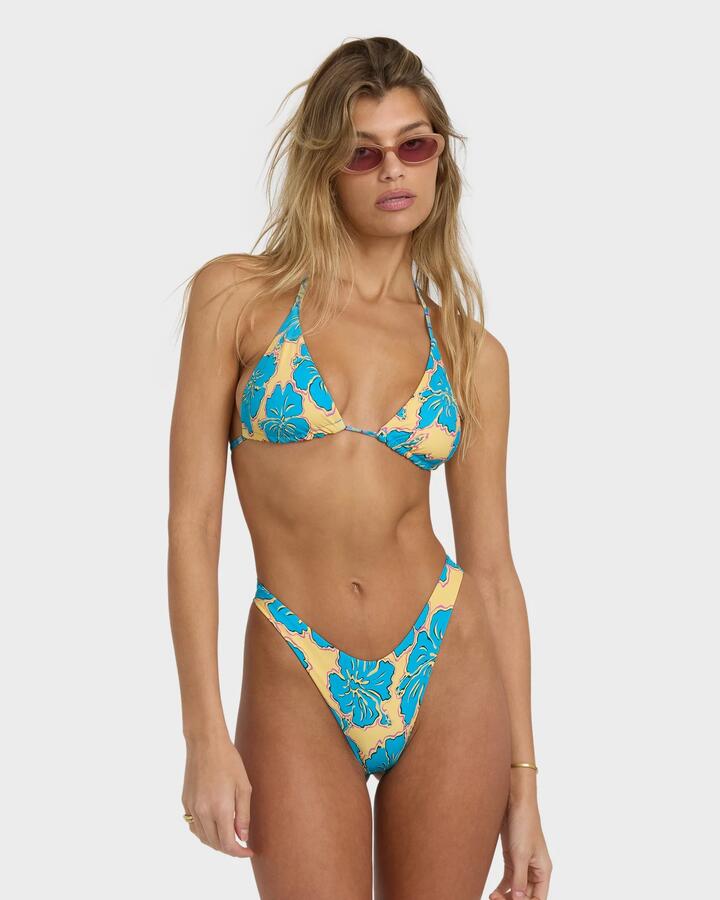 Image of Swimwear. Productname: Billabong - Womens Tropic Shift Reversible Multi Triangle Bikini Top - Atlantis - in Atlantis colour by brand - Billabong