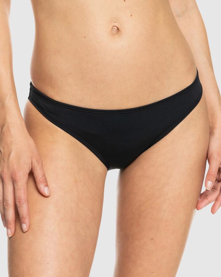 Image of Swimwear. Product name - Roxy Womens Sd Beach Classics Hipster Mod Bikini Bottom Anthracite in Anthracite colour by brand - Roxy