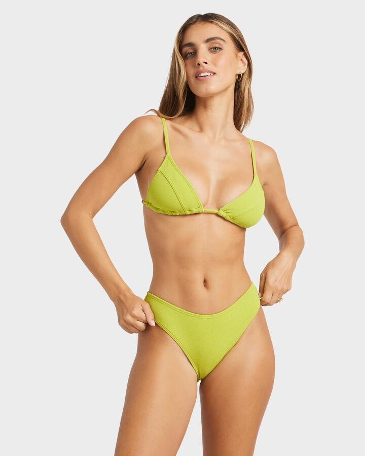 Image of Swimwear. Productname: Billabong - Womens Sunkissed Ayla Triangle Bikini Top - Limeade - in Limeade colour by brand - Billabong