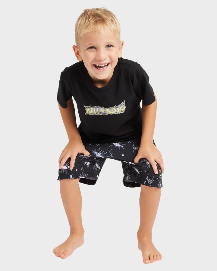 Image of T-Shirts. Product name - Billabong Boys 2-7 Arch Rage T-Shirt Black in Black colour by brand - Billabong