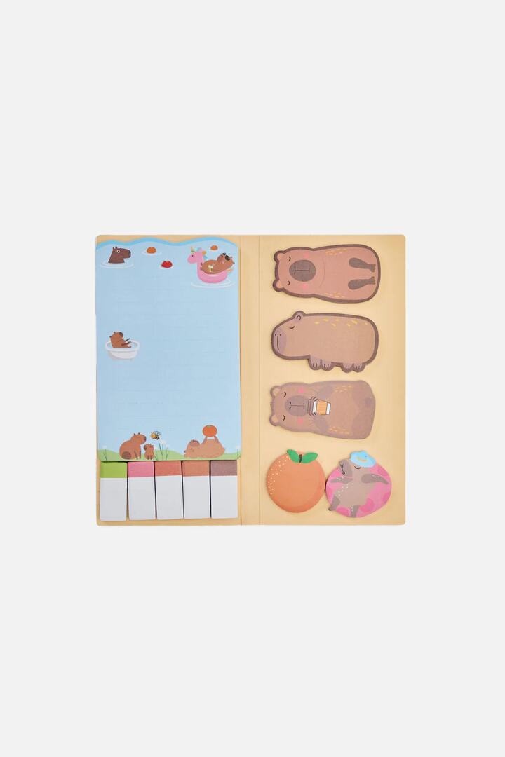 Image of Others. Productname: Capybara Sticky Note Set in Multi colour by brand - Princess Highway