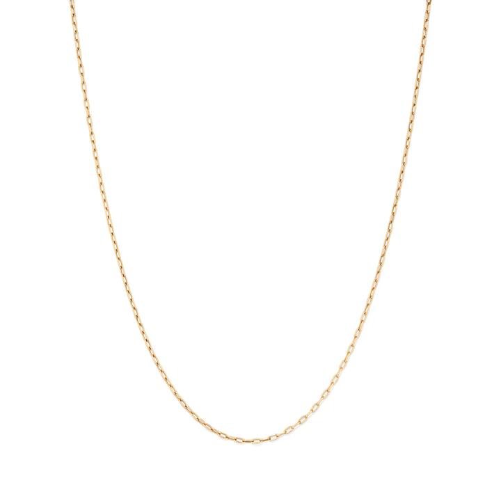 Image of Necklaces. Productname: 45cm 2mm Width Paperclip Chain Necklace in 9kt Yellow Bonded Gold in Gold colour by brand - Bevilles