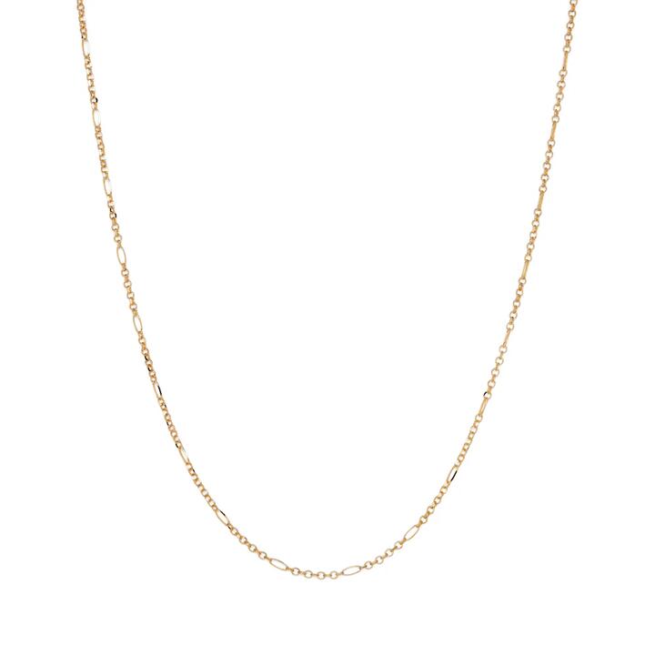 Image of Necklaces. Productname: 55cm 2mm Width Diamond Cut Figaro Chain Necklace in 9kt Yellow Gold in Gold colour by brand - Bevilles
