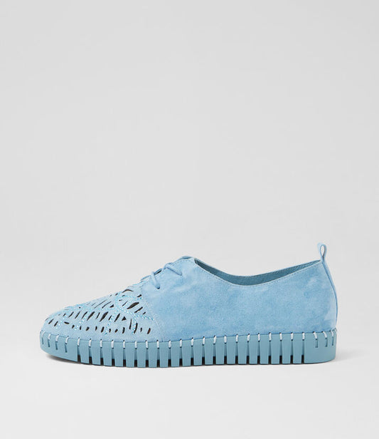 Image of Sneakers. Productname: Harlow Denim Suede Sneakers in DENIM-DENIM SOLE colour by brand - MIDAS