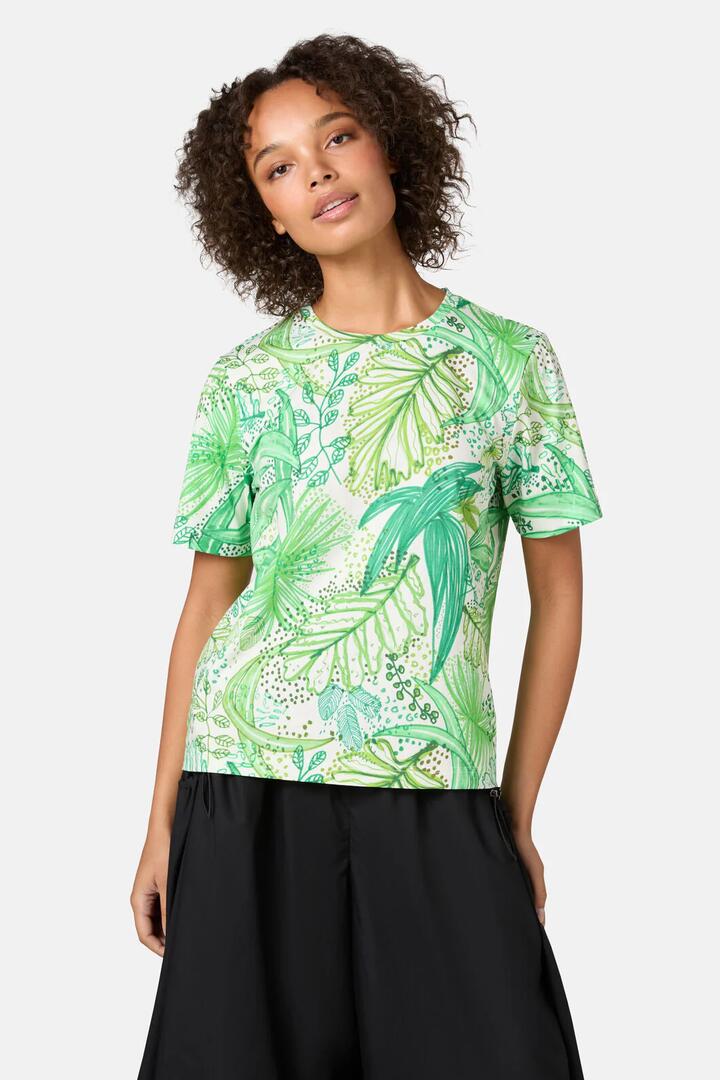 Image of T-Shirts. Product name - Tree Fern Print Classic Tee in Print colour by brand - Gorman