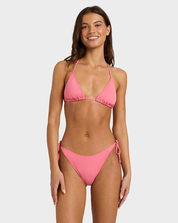 Image of Swimwear. Productname: Roxy - Womens Beach Classics Tiki Tri Bikini Top - Bubblegum - in Bubblegum colour by brand - Roxy