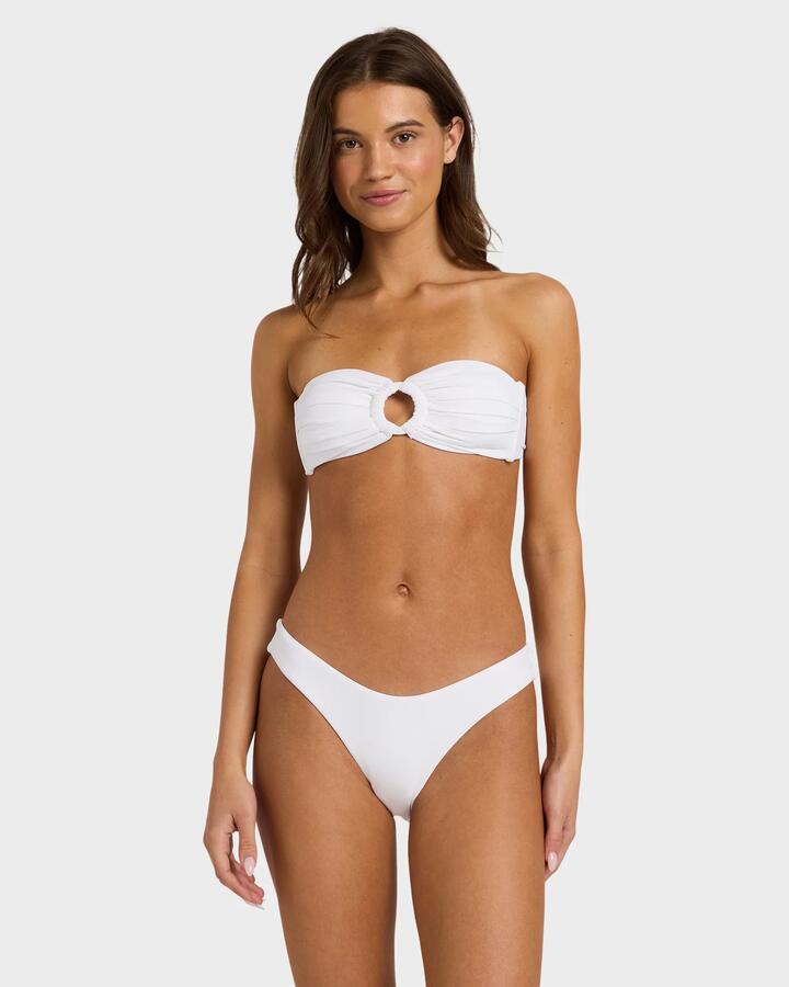 Image of Swimwear. Product name - Roxy Womens Sd Beach Cheeky Bikini Bottom Bright White in Bright White colour by brand - Roxy