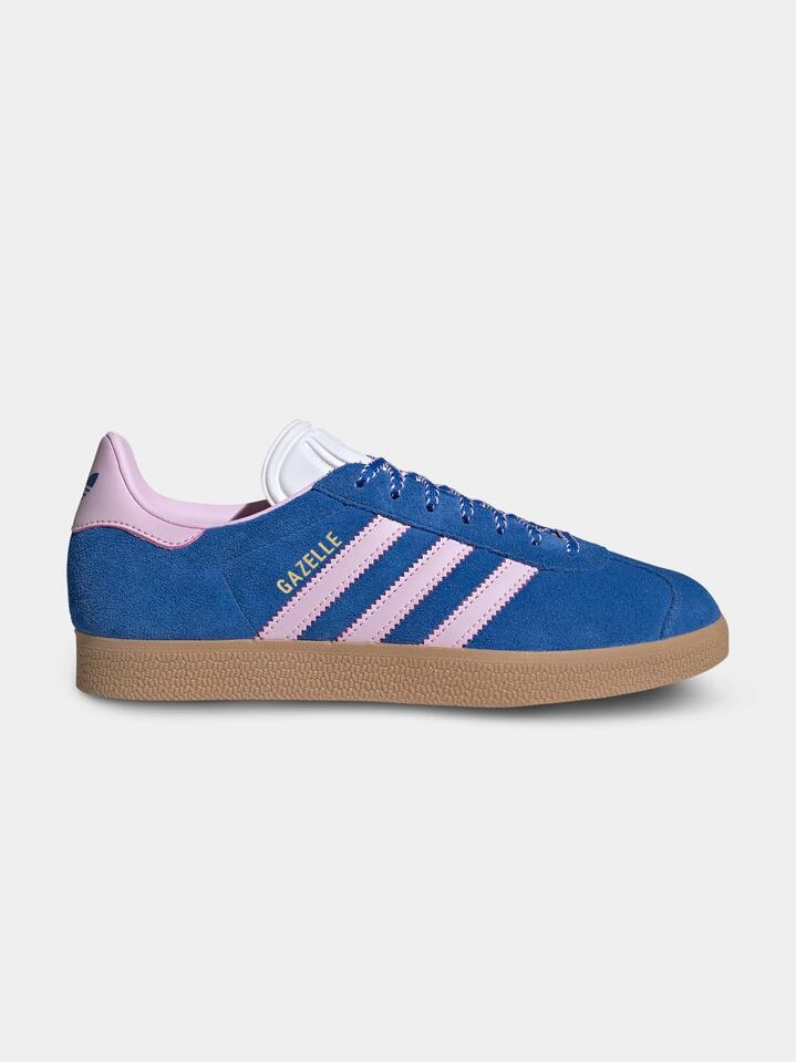 Image of Sneakers. Productname: Adidas Women's Gazelle in Blue/Orchid Fusion/Gum3 colour by brand - Adidas