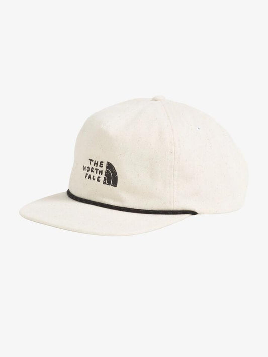Image of Hats. Productname: The North Face Norm 5 Panel Hat ONE SIZE White Dune/Tnf Sharpie Graphic in White Dune/Tnf Sharpie Graphic colour by brand - The North Face