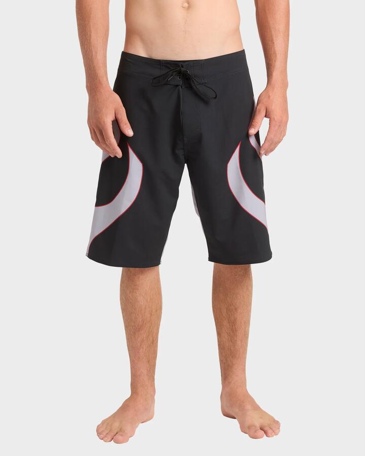 Image of Swimwear. Product name - Quiksilver Mens Interceptor 21" Boardshorts Black in Black colour by brand - Quiksilver
