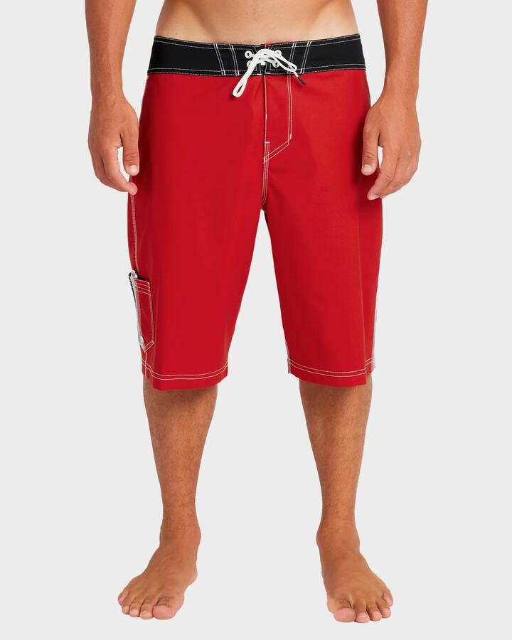 Image of Swimwear. Product name - Billabong Mens Spec 73 Pro 22" Boardshorts True Red in True Red colour by brand - Billabong