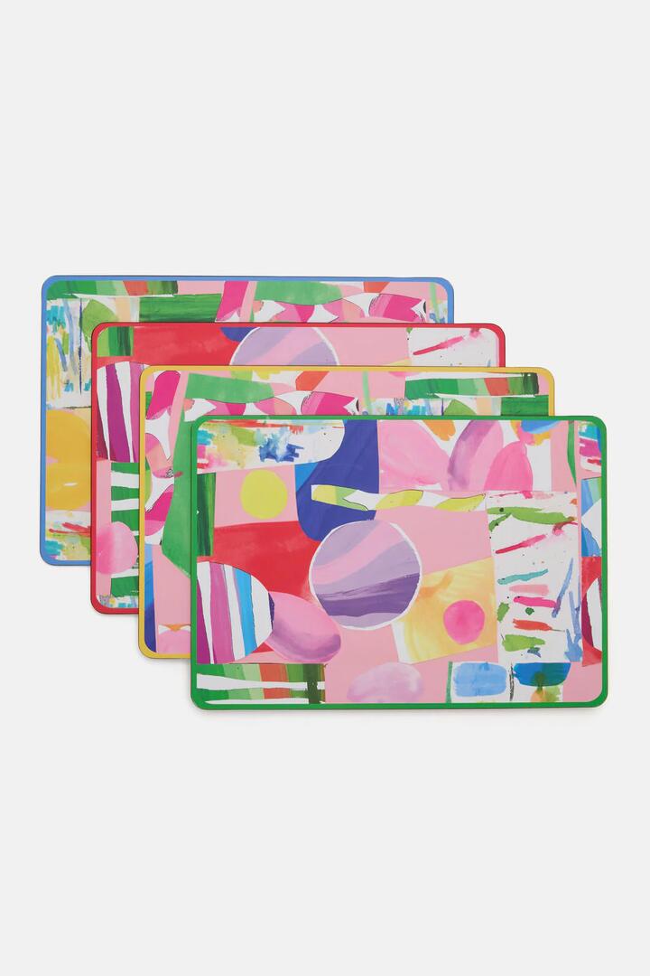 Image of Kitchen & Dining. Productname: Montage Placemat Set in Print colour by brand - Gorman