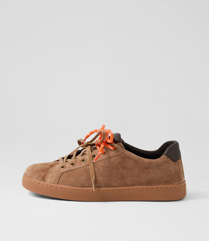 Image of Sneakers. Productname: Noble Light Choc Suede Sneakers in LT CHOC-CHOC colour by brand - MIDAS
