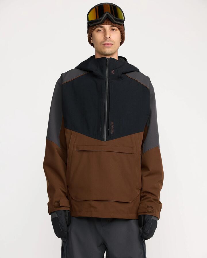 Image of Coats & Jackets. Product name - Volcom Mens Brighton Snow Jacket Brown in Brown colour by brand - Volcom