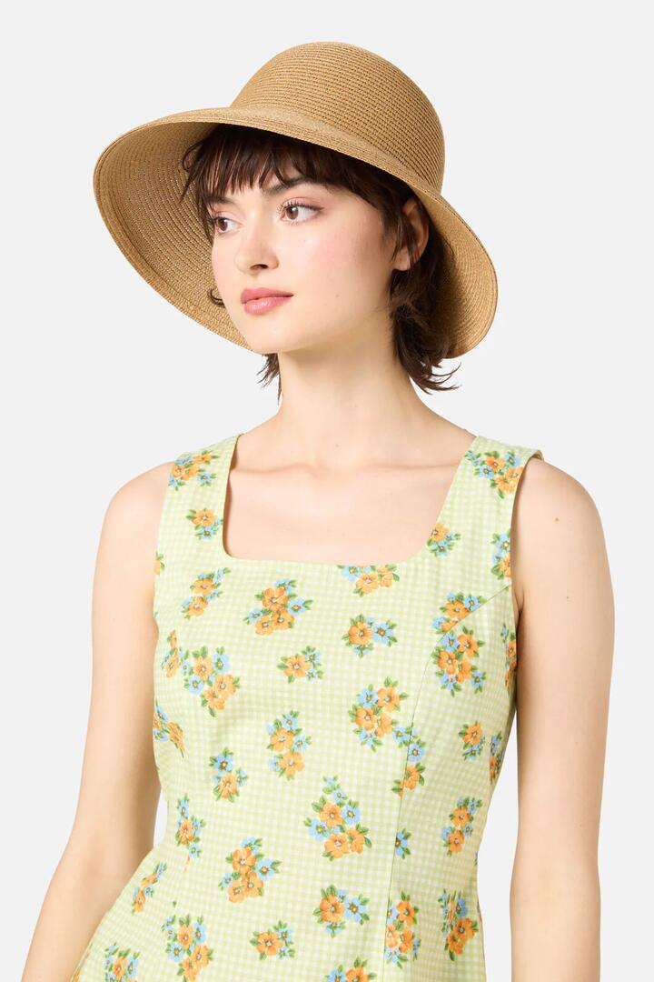 Image of Hats. Productname: Bow Cut Out Sun Hat in Peach colour by brand - Princess Highway