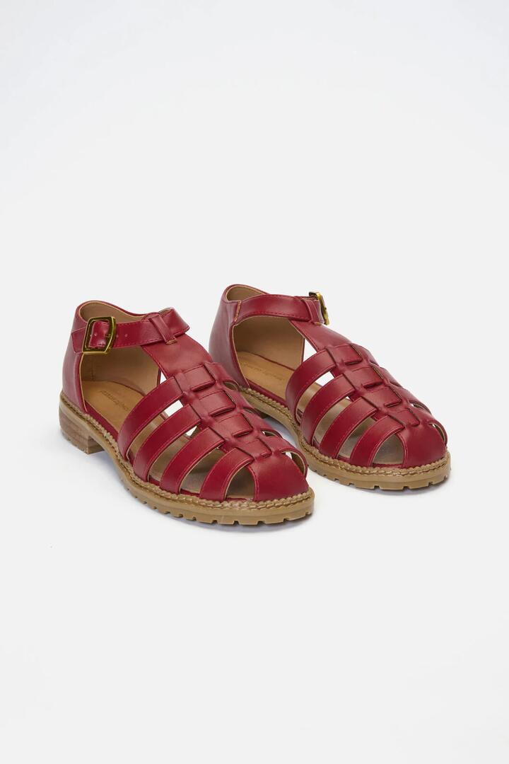 Image of Sandals. Productname: Dark Red Classic Sandal in Dark Red colour by brand - Princess Highway