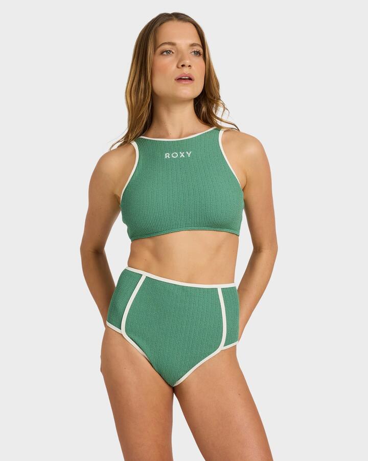 Image of Swimwear. Productname: Roxy - Womens Aruba Field Bikini Bottom - Deep Grass Green - in Deep Grass Green colour by brand - Roxy