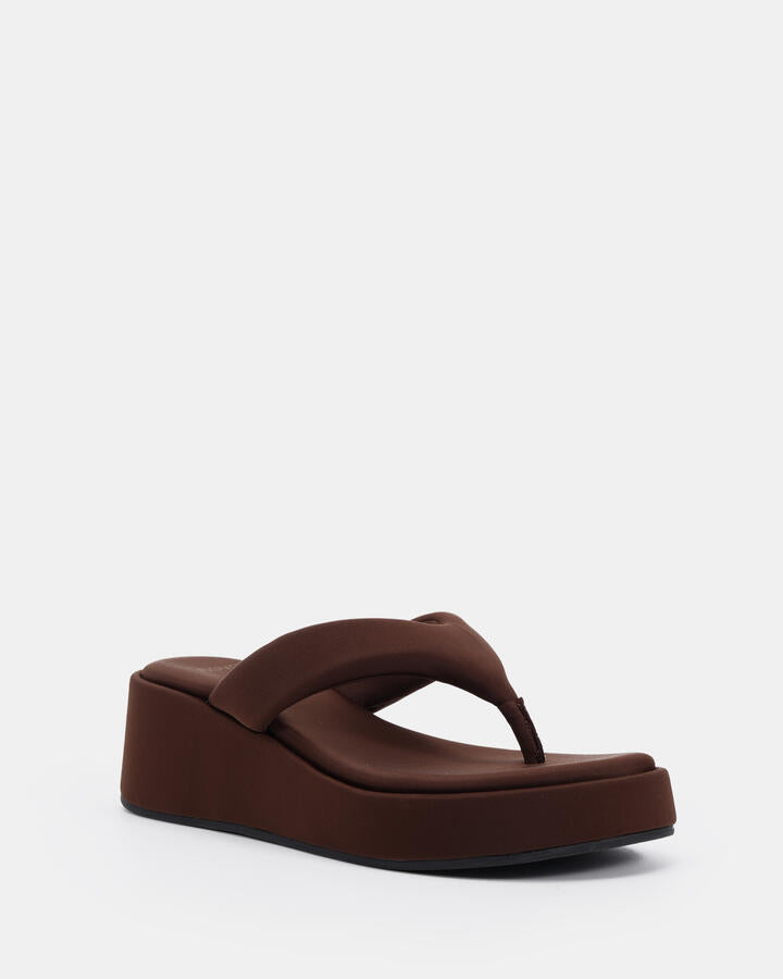Image of Boots. Productname: Bibiana Milk Chocolate Vegan Wedges in Midnight colour by brand - Novo