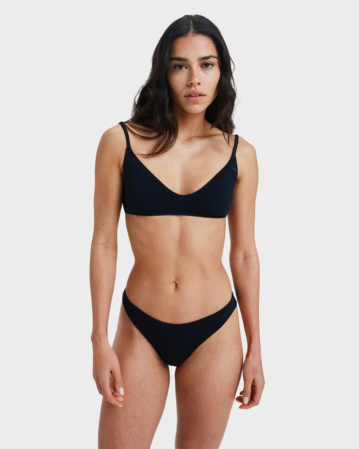 Image of Swimwear. Product name - Roxy Womens Kauai Bikini Bottom Anthracite in Anthracite colour by brand - Roxy