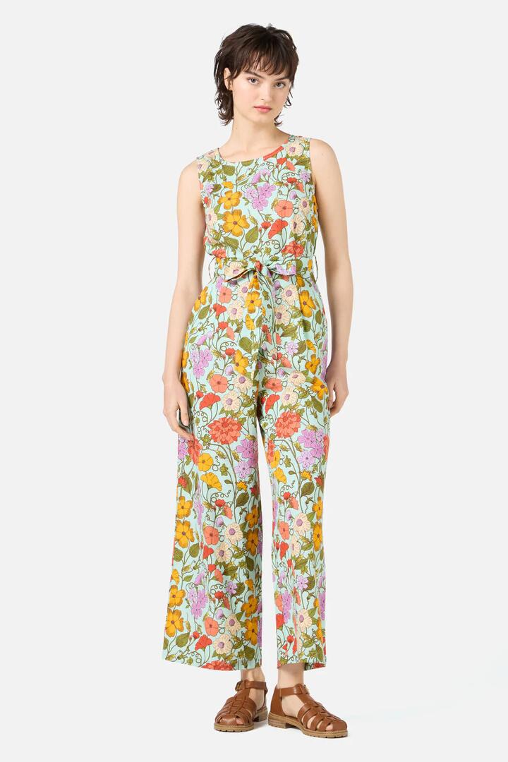 Image of Bodysuits. Productname: Grasshopper Floral Jumpsuit in Green colour by brand - Princess Highway