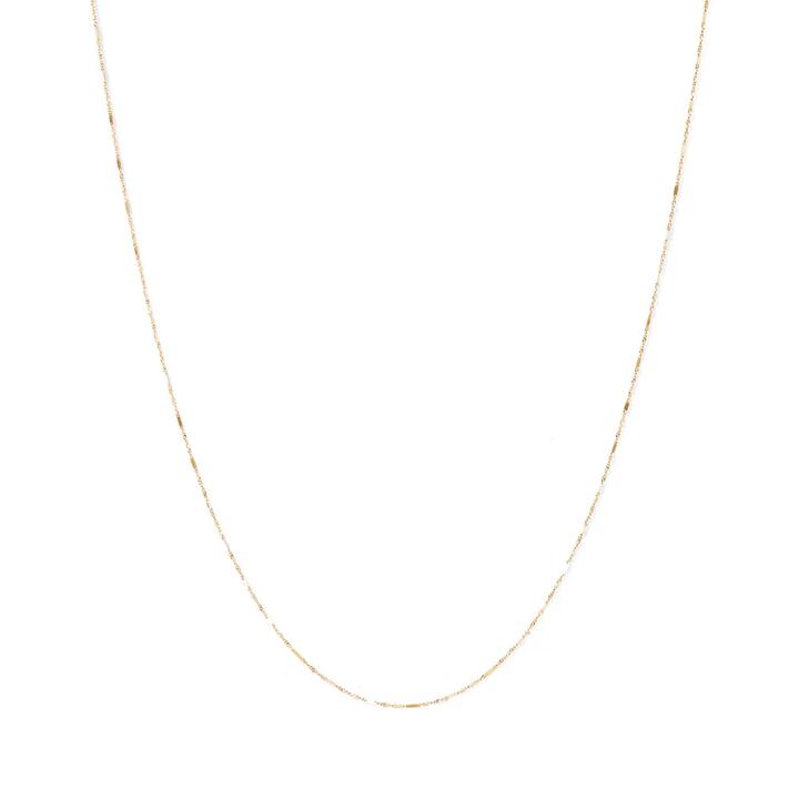 Image of Jewelry. Productname: 45cm Faceted Singapore Chain in 9kt Yellow Gold in Gold colour by brand - Bevilles