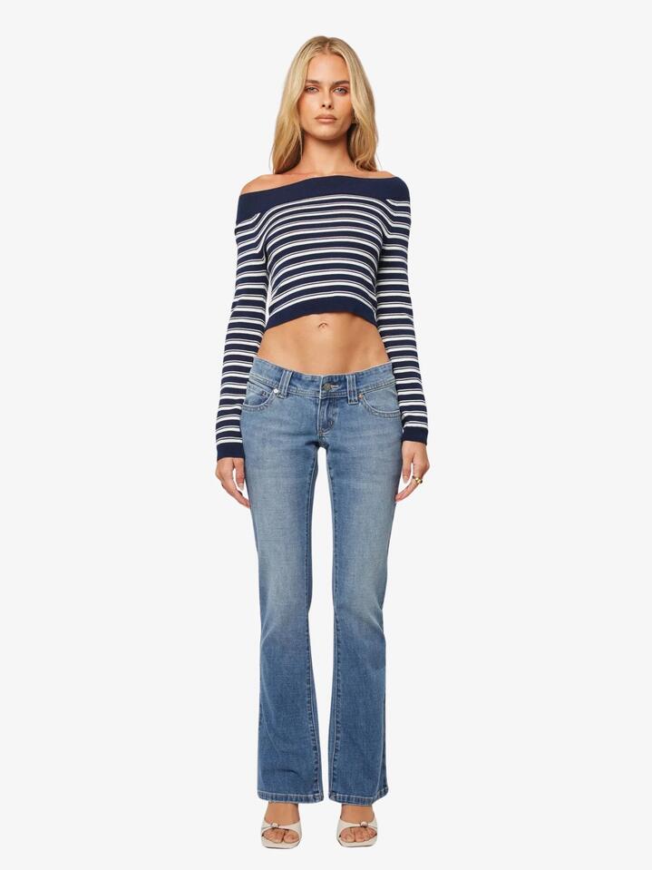 Image of Jeans. Productname: Abrand 00 Super Low Kick Jeans in Shannon colour by brand - Abrand