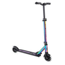 Image of Toys. Product name - Globber Flow Element Foldable Scooter with Lights Neochrome with Black Deck in colour by brand - Toymate