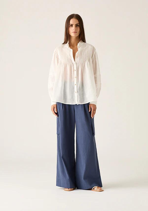 Image of Blouses. Productname: Aaliyah Blouse in Ivory colour by brand - MOS The Label