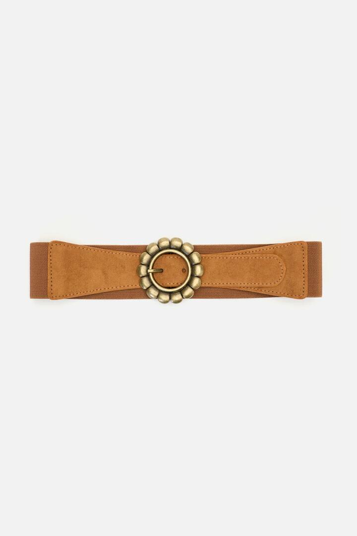 Image of Belts. Productname: Daisy Faux Suede Waist Belt in Tan colour by brand - Princess Highway