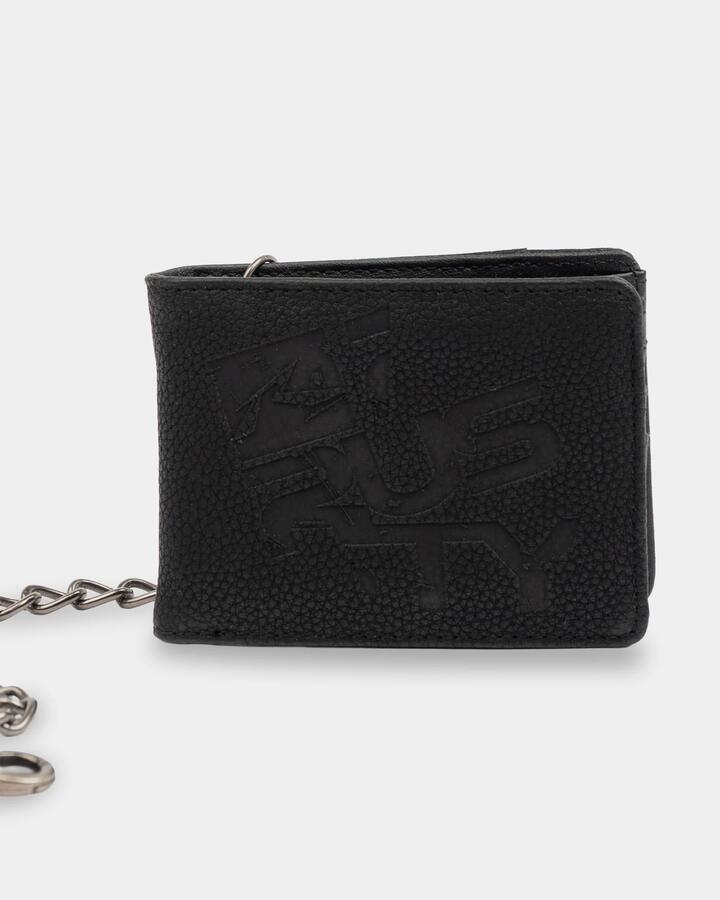 Image of Wallets & Money Clips. Productname: rusty Mens District Chain Leather Wallet Black - in Black colour by brand - Rusty