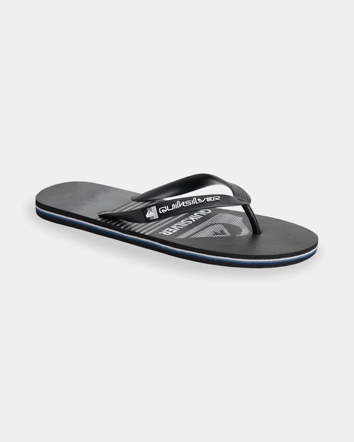Image of Sandals. Productname: Quiksilver Mens Moncata Slab Thongs Black/Grey - in Black/Grey colour by brand - Quiksilver
