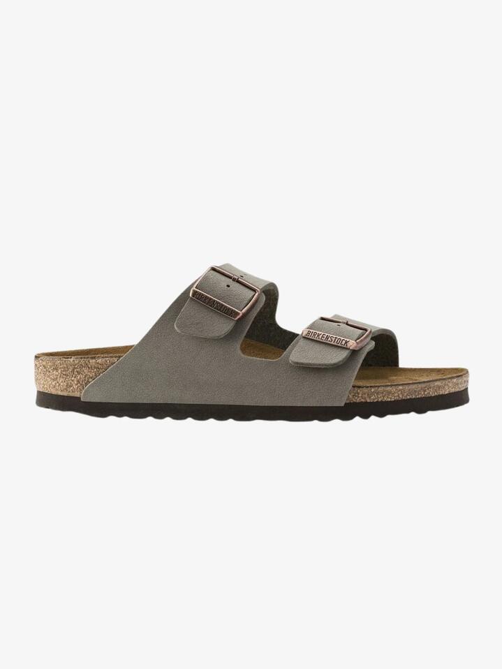 Image of Others. Productname: Birkenstock Arizona Stone Birkibuc in Stone colour by brand - Birkenstock