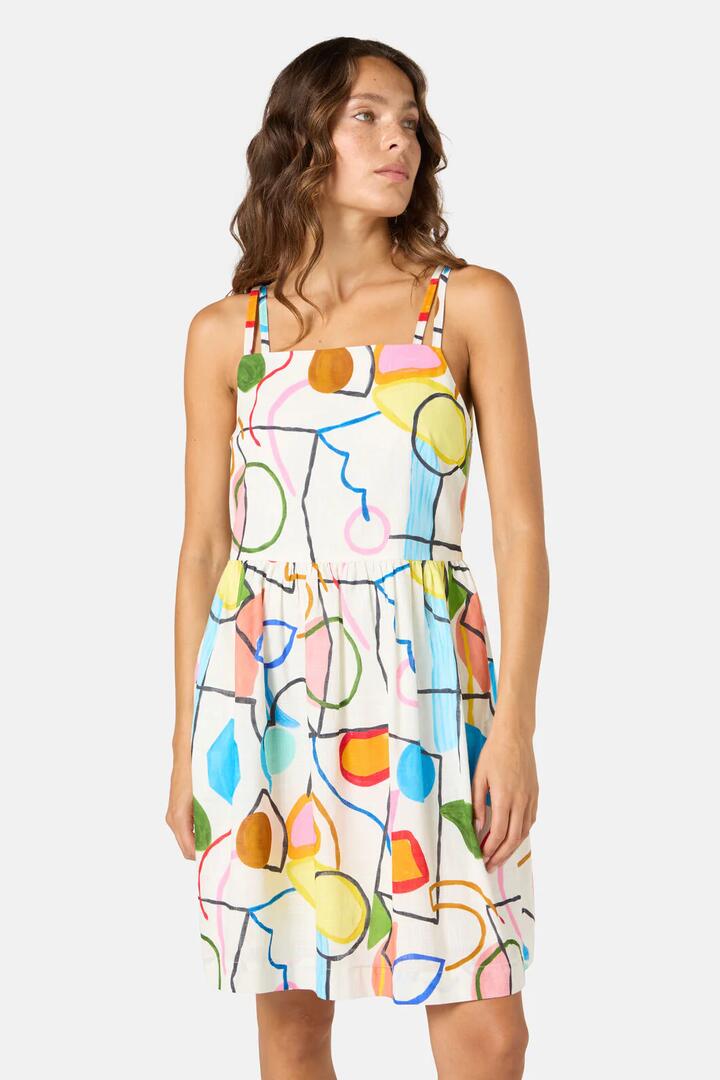 Image of Dresses. Product name - Line And Dandy Print Dress in Print colour by brand - Gorman