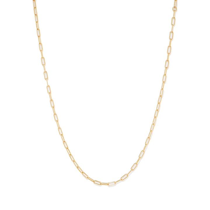 Image of Necklaces. Productname: 50cm Rolo Chain Necklace in 18kt Yellow Gold Plated Sterling Silver in Silver colour by brand - Bevilles