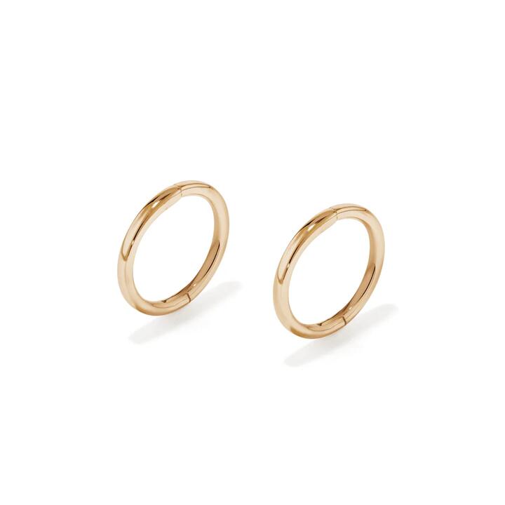 Image of Earrings. Productname: 8mm Sleeper Earrings in 9kt Yellow Gold in Gold colour by brand - Bevilles