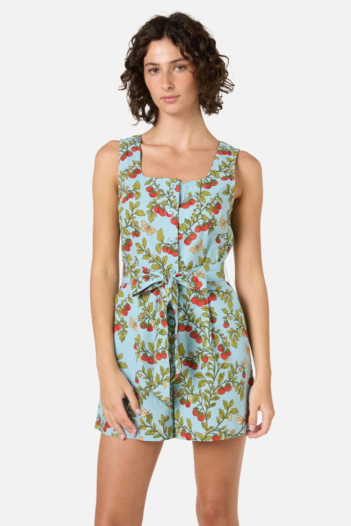 Image of Dresses. Productname: Cherry Tomatoes Playsuit in Blue colour by brand - Princess Highway