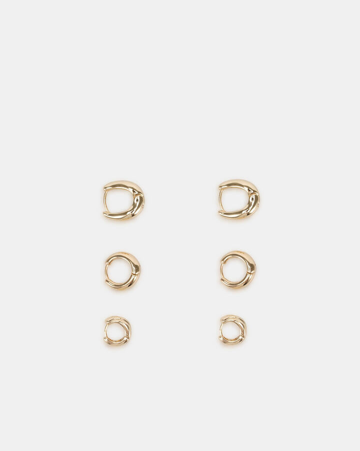 Image of Earrings. Productname: Earring - Dillon Pack: Metallic - Women's Earrings in Metallic colour by brand - Novo