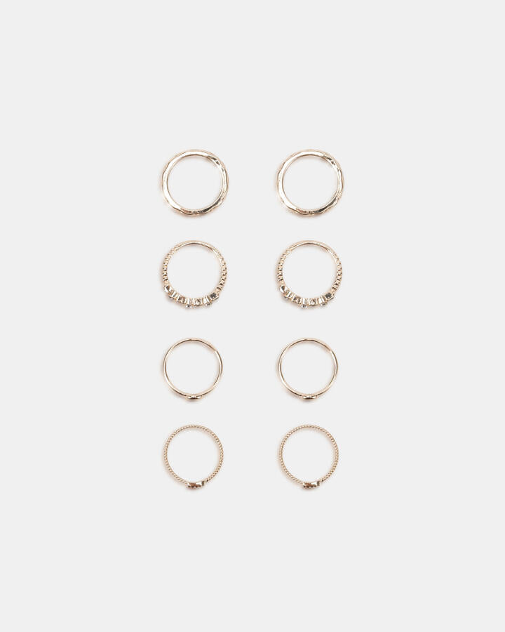 Image of Jewelry. Productname: Ring - Xavier Stackable: Gold - Women's Rings in Metallic colour by brand - Novo