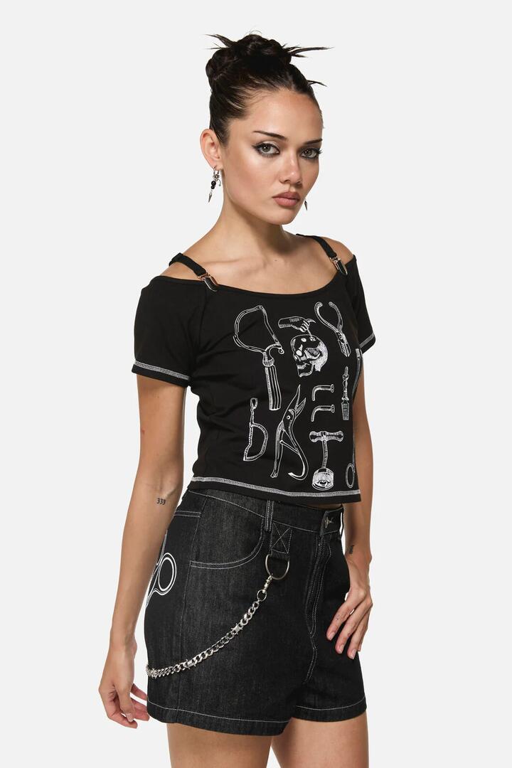Image of Jewelry. Productname: Thick Barbed Chain in Silver colour by brand - Black Friday