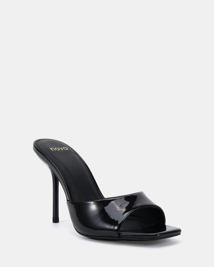 Image of Slippers. Product name - Yiruma Black Pumps in Black colour by brand - Novo