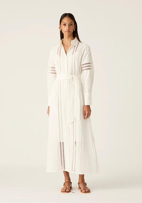 Image of Dresses. Productname: Arya Maxi Dress in White colour by brand - MOS The Label