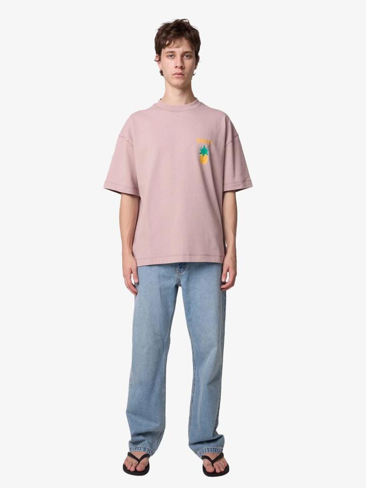 Image of a model wearing Tops. Productname: Article One Salad Tee in LAVENDER colour by brand - Article One