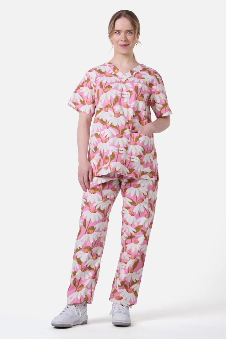 Image of a model wearing Uniforms & Workwear. Productname: Marmalade Scrub Set in Pink colour by brand - Scrubs With Love
