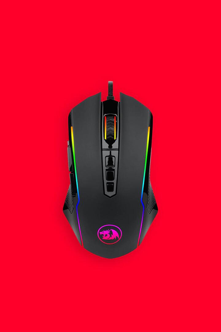 Image of Mice & Trackballs. Product name - Redragon M910-K Ranger Black Full-Size RGB USB Wired Gaming Mouse in Black colour by brand - REDRAGON