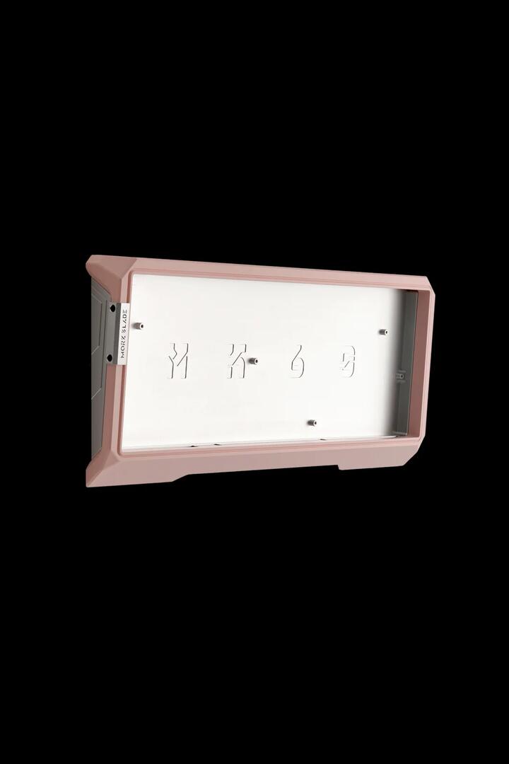 Image of Keyboards. Product name - Mork Blade MK60 Pink 60% CNC Aluminum Multi-Mount Custom Keyboard Case in Pink colour by brand - MORK BLADE