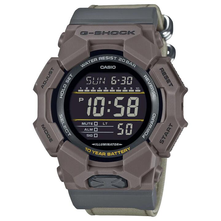 Image of Watches. Productname: Casio G-Shock Digital Urban Brown and Green Watch GD010CE-5D in Watch colour by brand - Bevilles