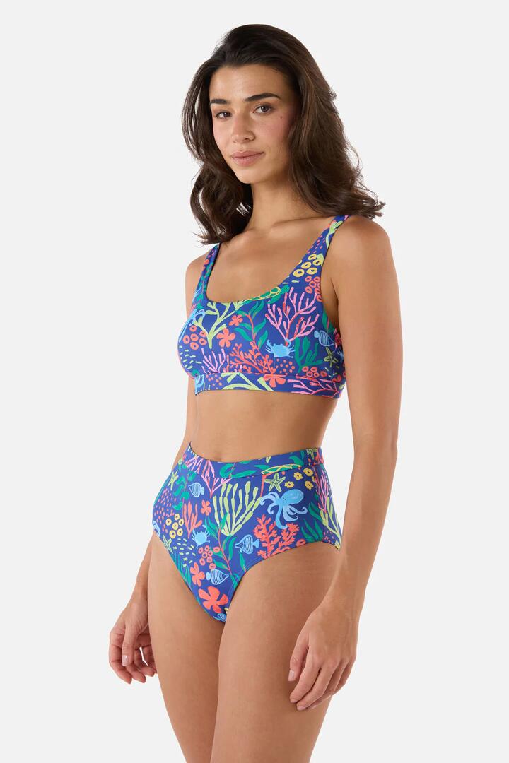 Image of Swimwear. Product name - Coral Reef Bikini Top in Blue colour by brand - Princess Highway