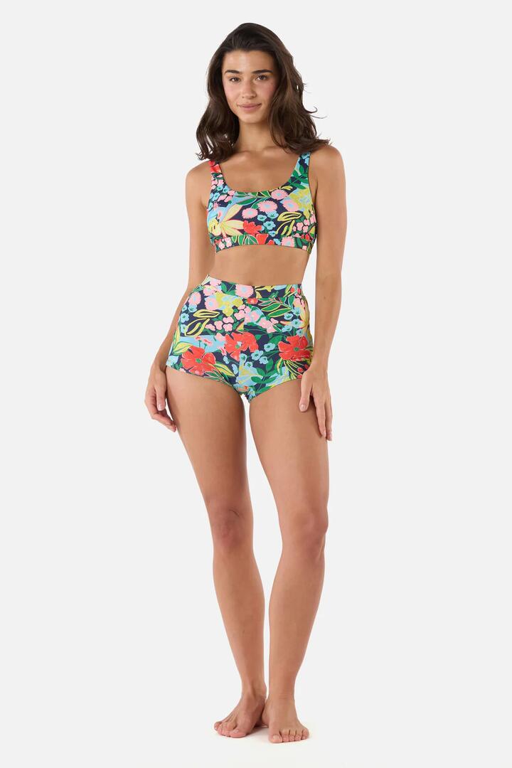 Image of Swimwear. Product name - Lexi Boyleg Bikini Bottom in Navy colour by brand - Princess Highway