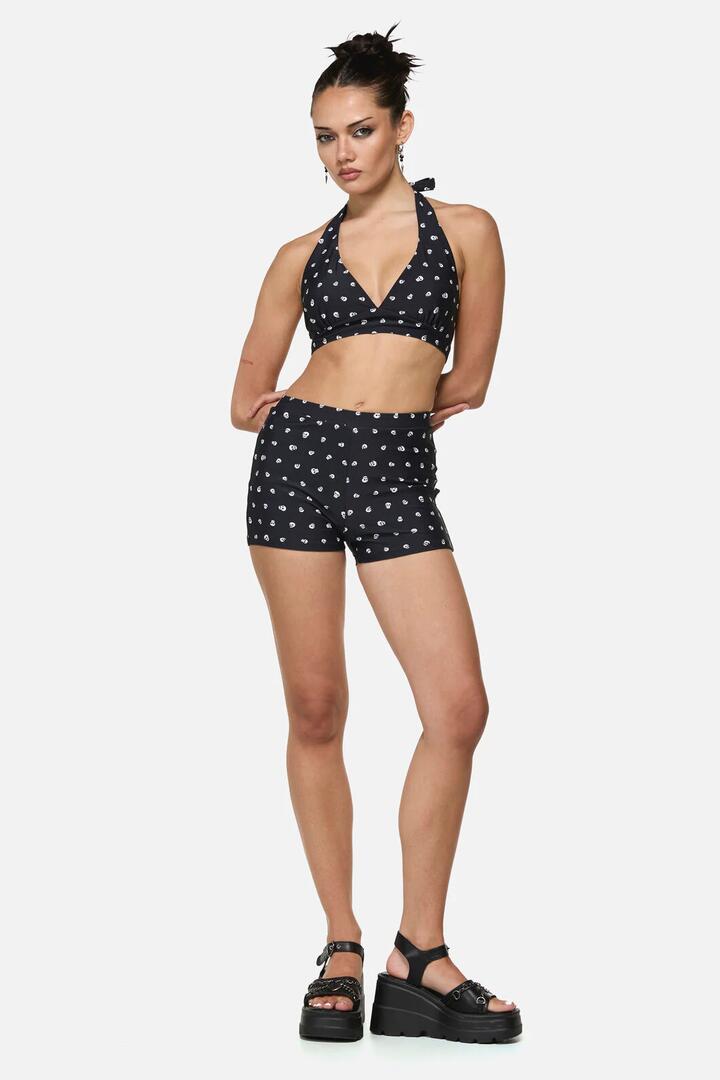 Image of Swimwear. Product name - Skull Polka Dot Bikini Bottom in Multi colour by brand - Black Friday